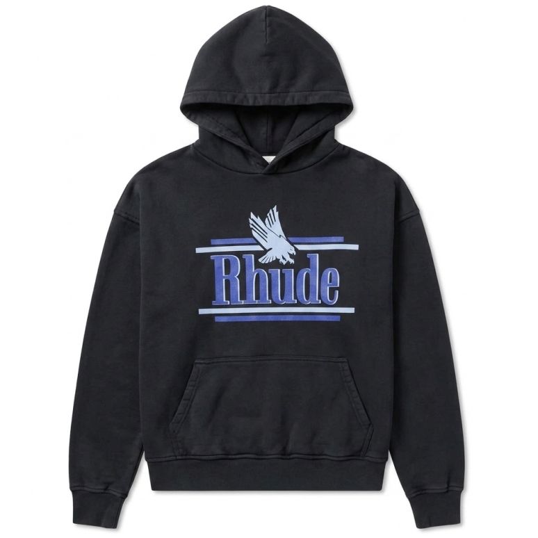 Rhude Rossa Hoodie Zwart