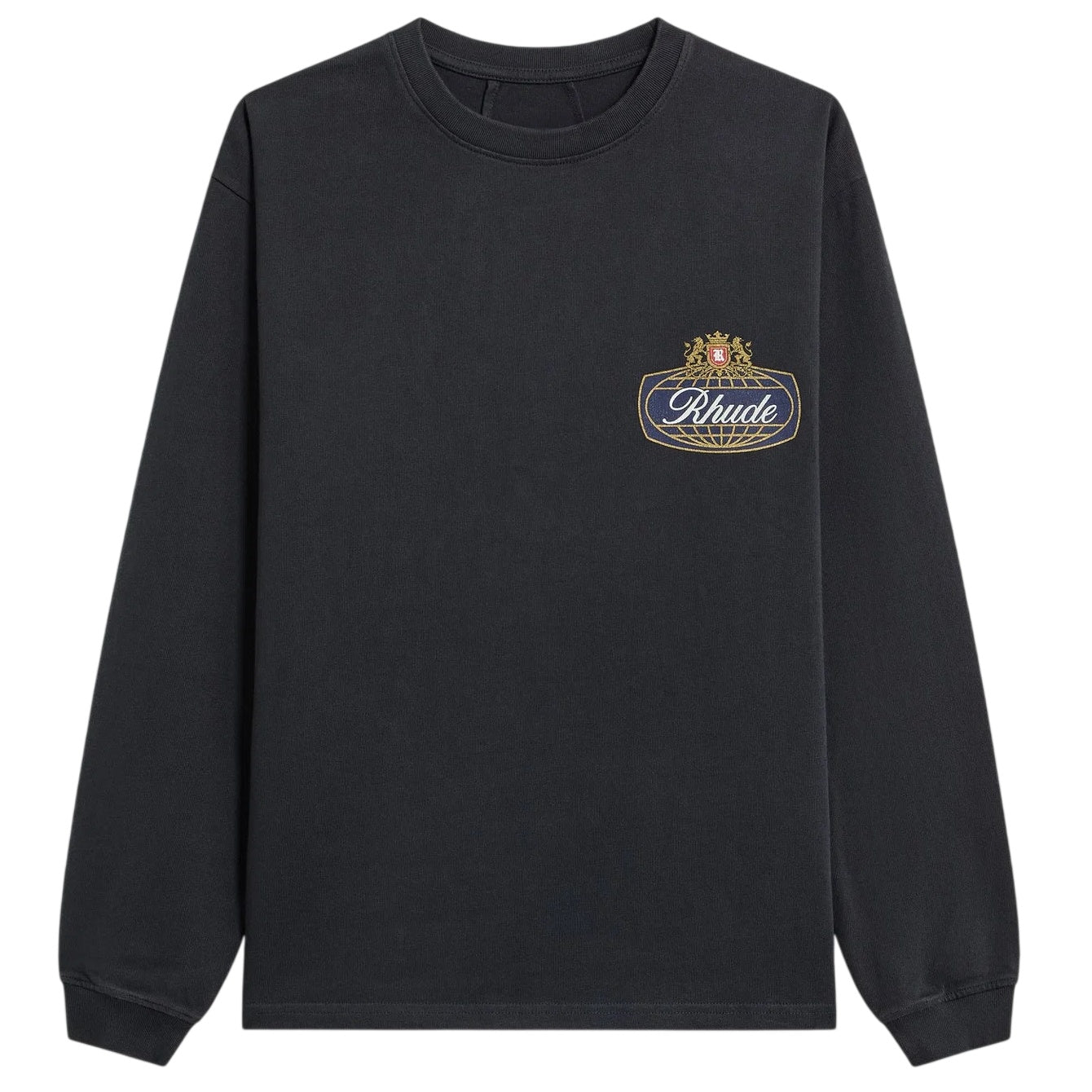 Rhude Safari Crest Longsleeve T-shirt Zwart