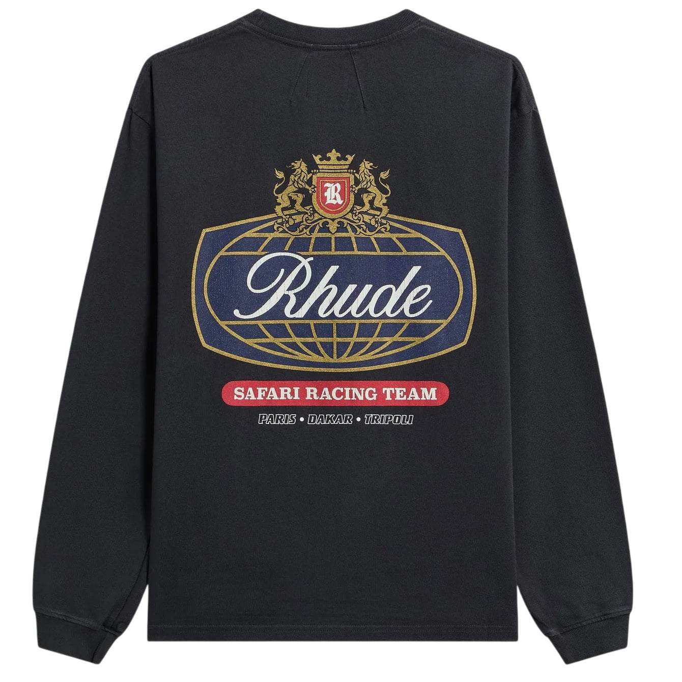 Rhude Safari Crest Longsleeve T-shirt Zwart