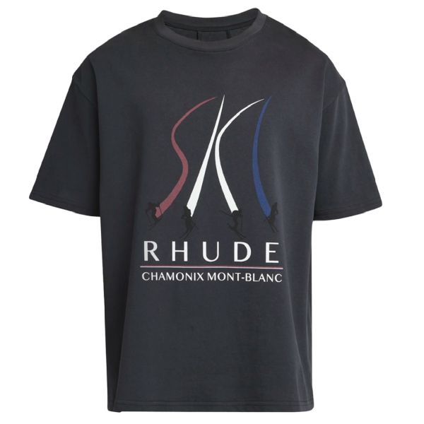 Rhude Ski Slope T-shirt Zwart