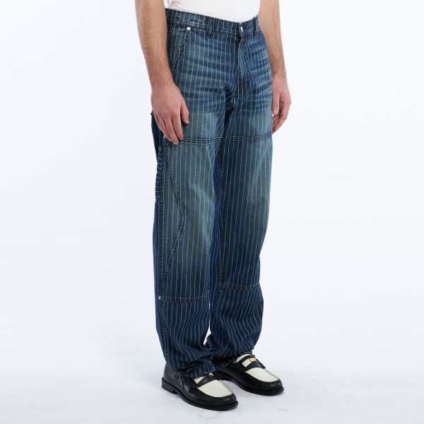 Rhude Wabash Pinstripe Jeans Blauw