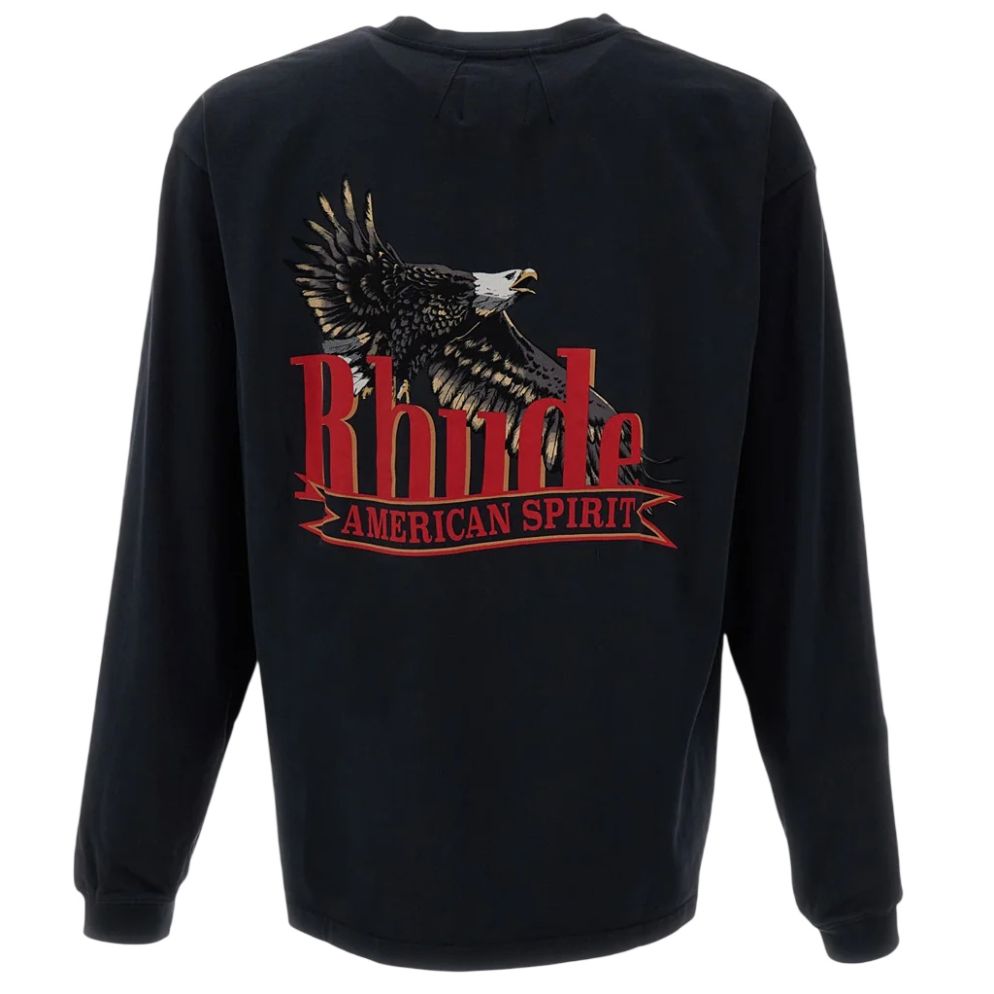 Rhude American Spirit Pocket Longsleeve T-shirt Zwart