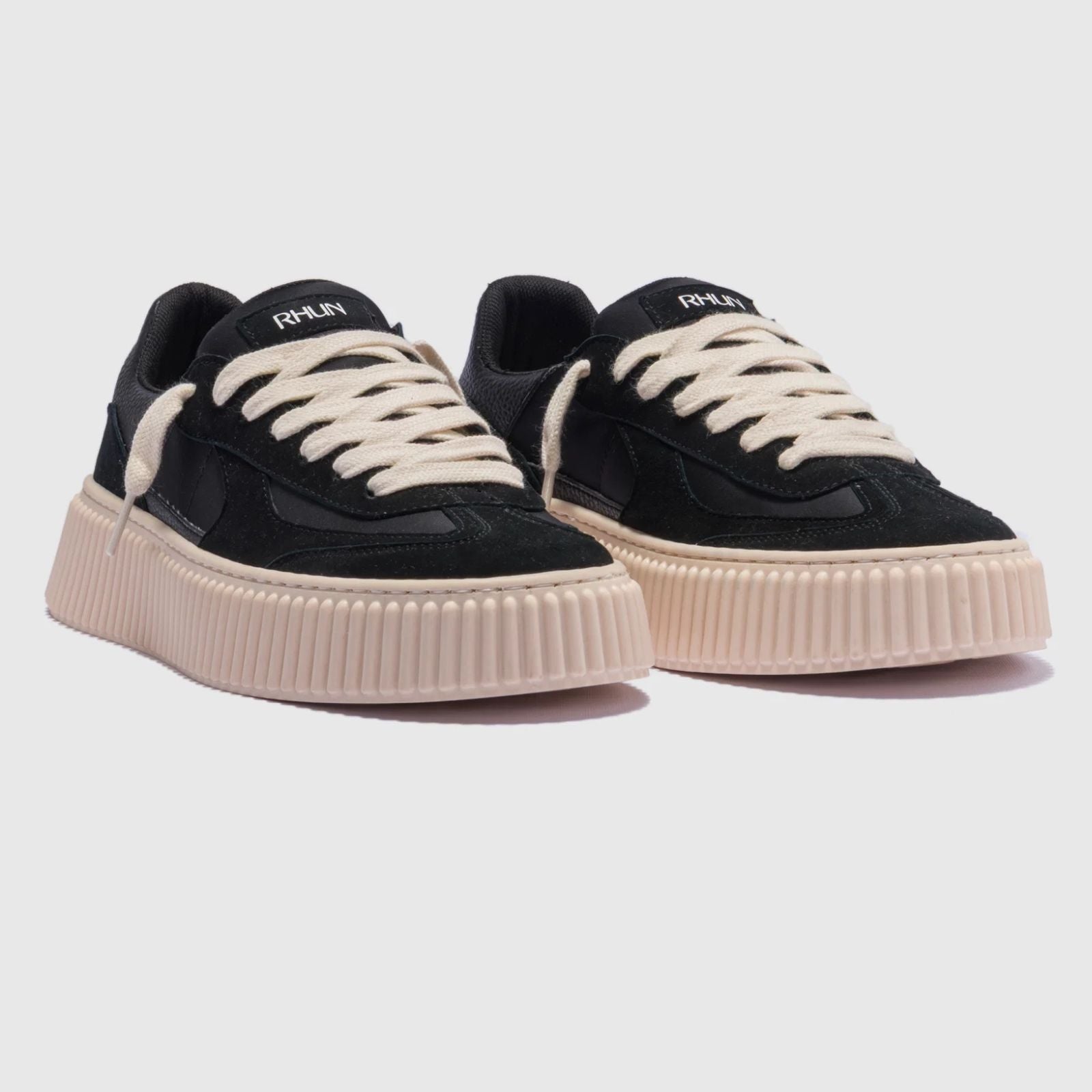 Rhun Treble 1989 Suede Sneaker  Zwart
