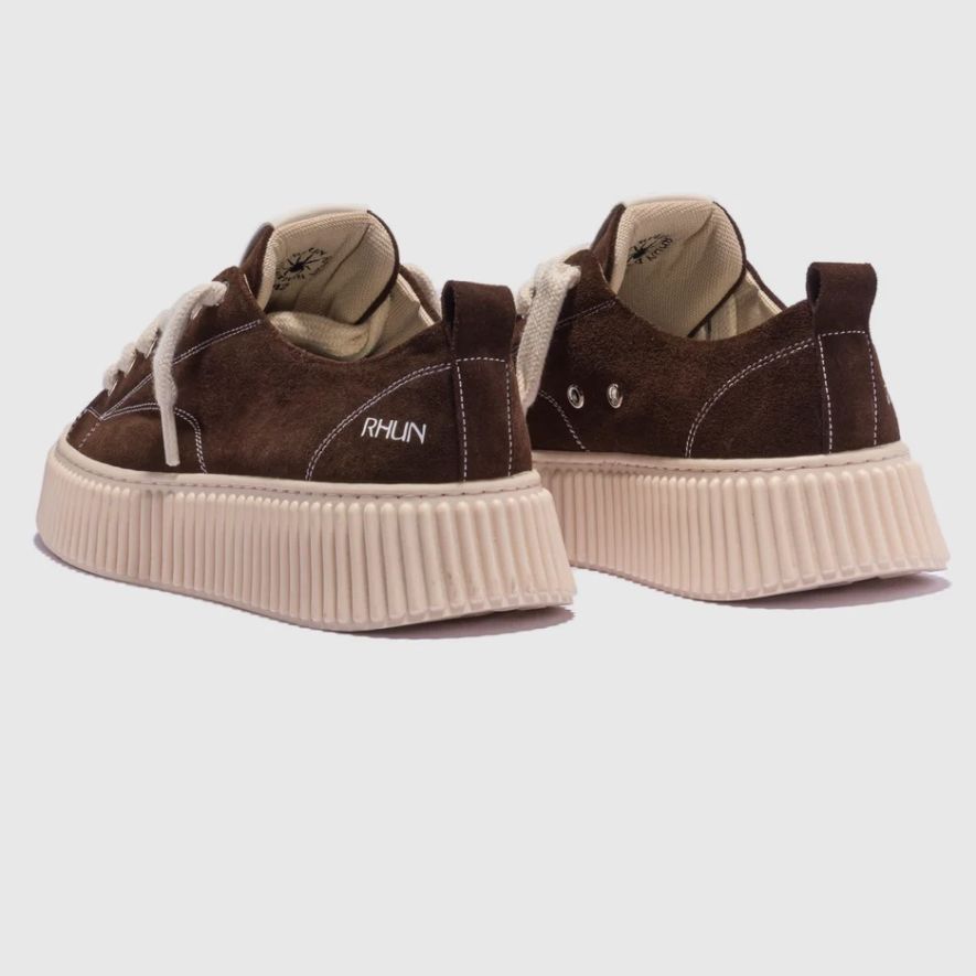 Rhun Treble 2020 Suede Sneaker Donker Bruin
