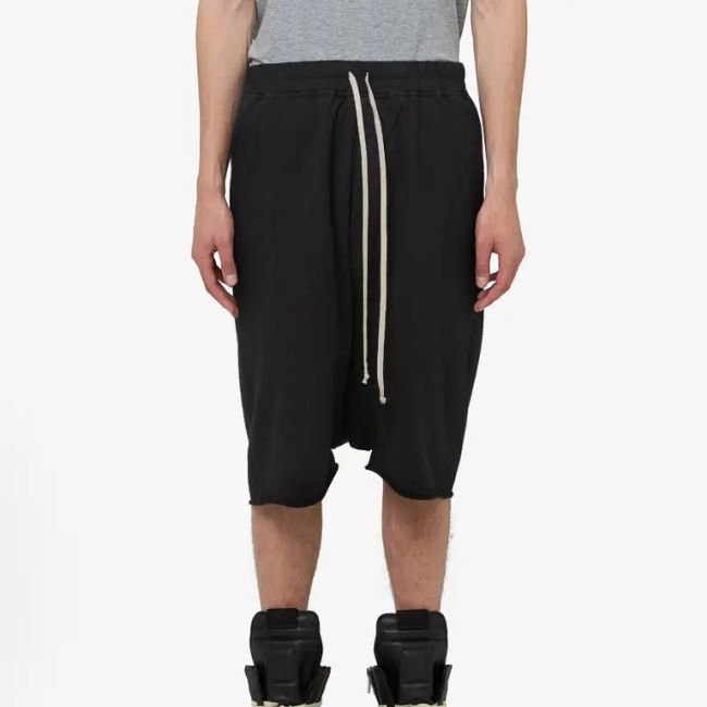 Rick Owens DRKSHDW Drawstring Pods Korte Broek Zwart