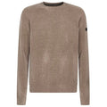 Roberto Ricci Designs Velvet Round Knit Sweater Beige