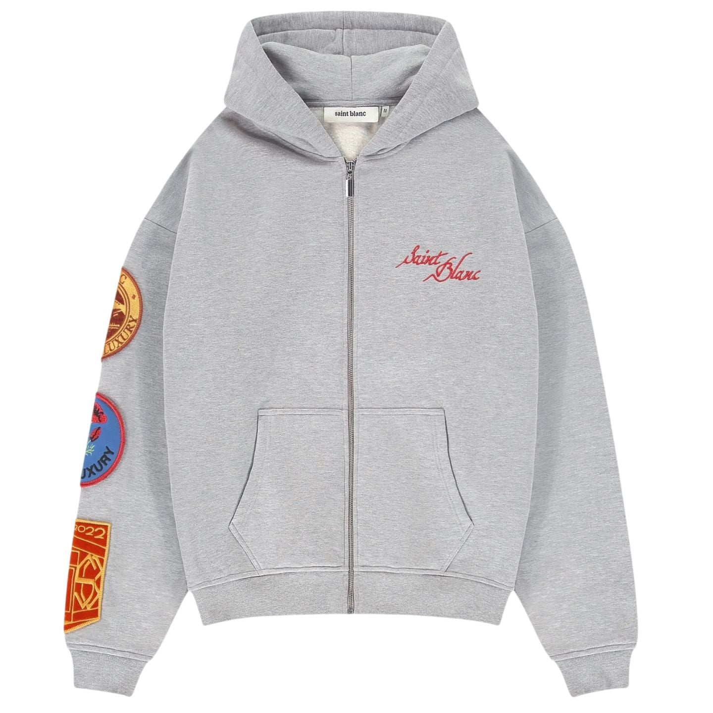 Saint Blanc Applique Vest Grijs