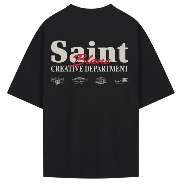 Saint Blanc Creative Dept T-shirt Zwart