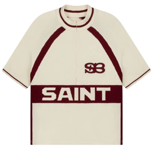 Saint Blanc Cycling Knit Polo Off White