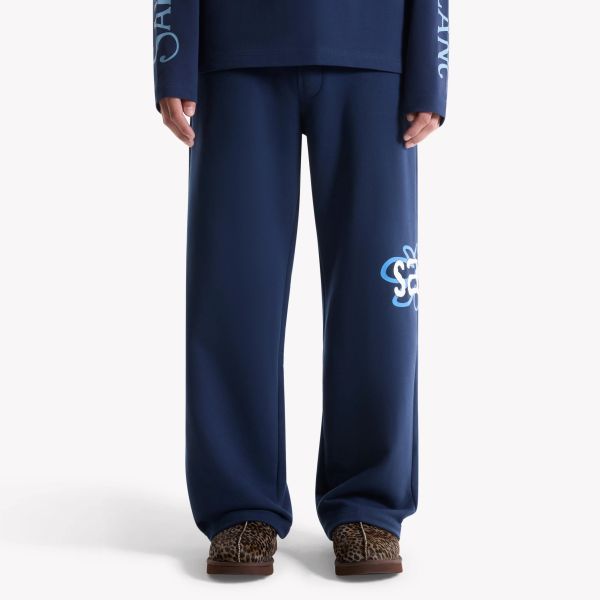 Saint Blanc Flower Patch Loose Trainingsbroek Navy