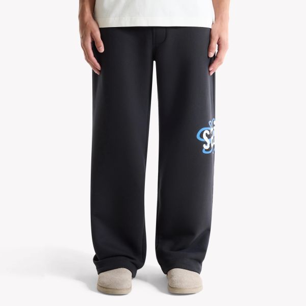 Saint Blanc Flower Patch Loose Trainingsbroek Zwart