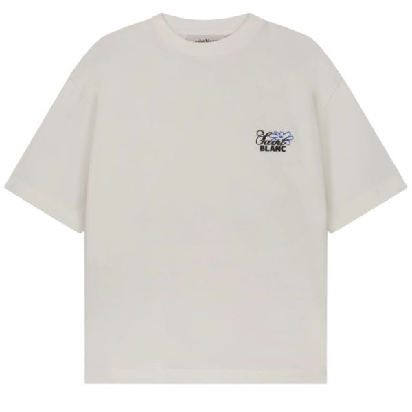 Saint Blanc Flower T-shirt Off White