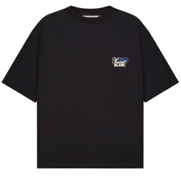 Saint Blanc Flower T-shirt Zwart