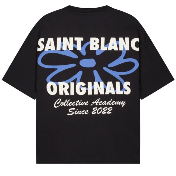 Saint Blanc Flower T-shirt Zwart
