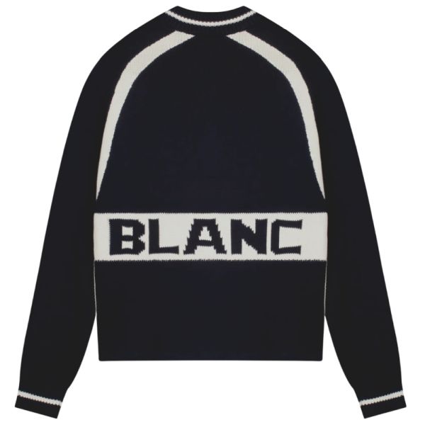 Saint Blanc Heavy Cycling Knit Sweater Donker Blauw