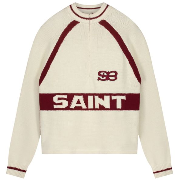 Saint Blanc Heavy Cycling Knit Sweater Off White