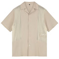Saint Blanc Paneled Logo Overhemd Beige