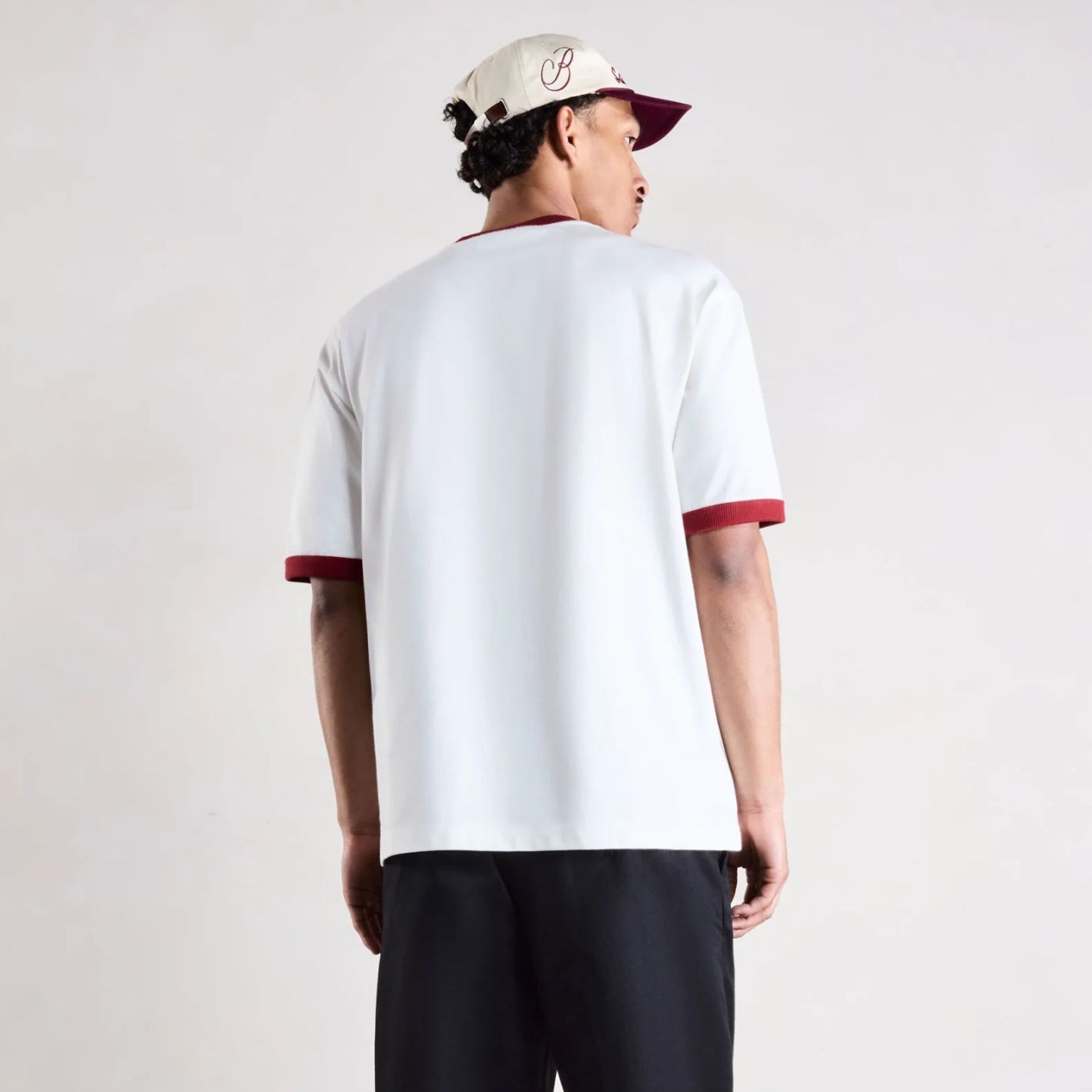 Saint Blanc Scribble Ringer T-shirt Wit