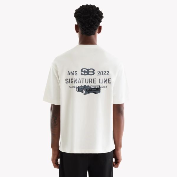 Saint Blanc Signature Garage T-shirt Wit