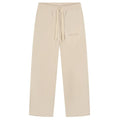 Saint Blanc Stitched Linen Broek Beige