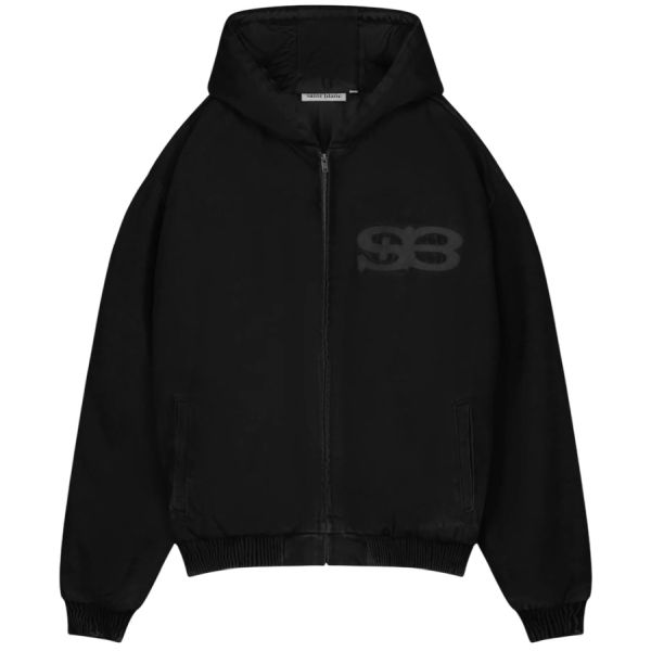Saint Blanc Studio Denim Bomber Jas Zwart