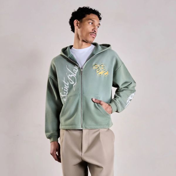 Saint Blanc Tribal Boxy Vest Groen