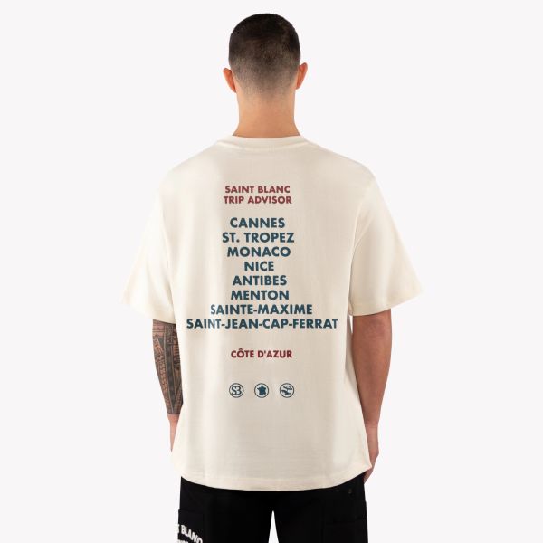 Saint Blanc Trip Advisor T-shirt Off White