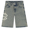 Saint Blanc Washed Denim Korte Broek Blauw