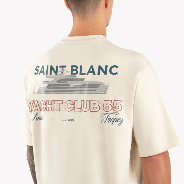 Saint Blanc Yacht Club 55 T-shirt Off White