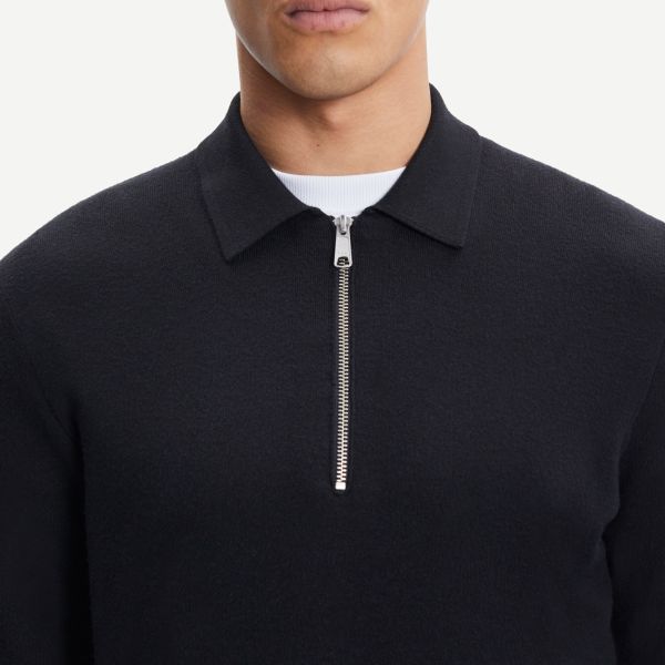 Samsøe Samsøe Guna Half Zip Sweater Zwart