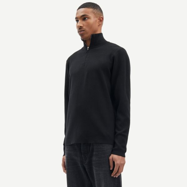 Samsøe Samsøe Gunan Turtle Neck Zip Sweater Zwart