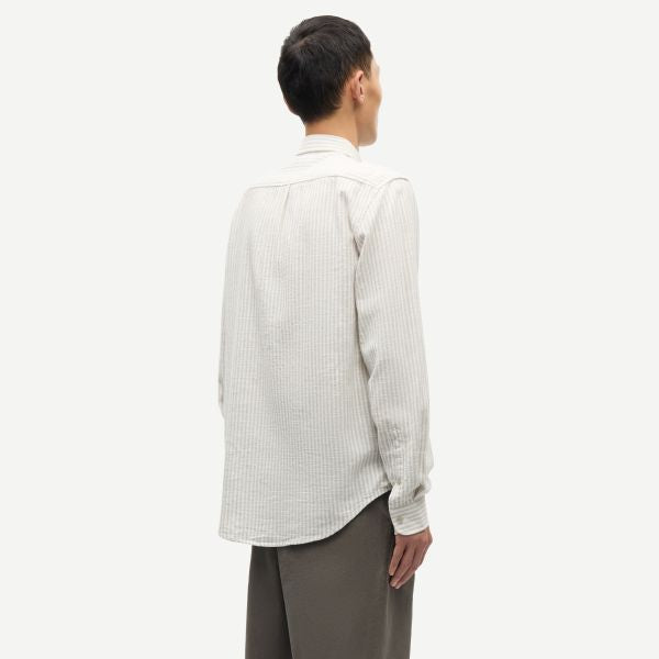 Samsøe Samsøe Liam Overhemd Beige/Wit