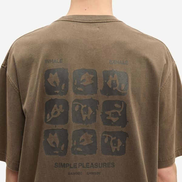 Samsøe Samsøe Sacohen T-shirt Bruin