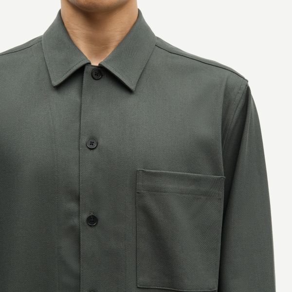 Samsøe Samsøe Sadamon Go Overshirt Donker Groen