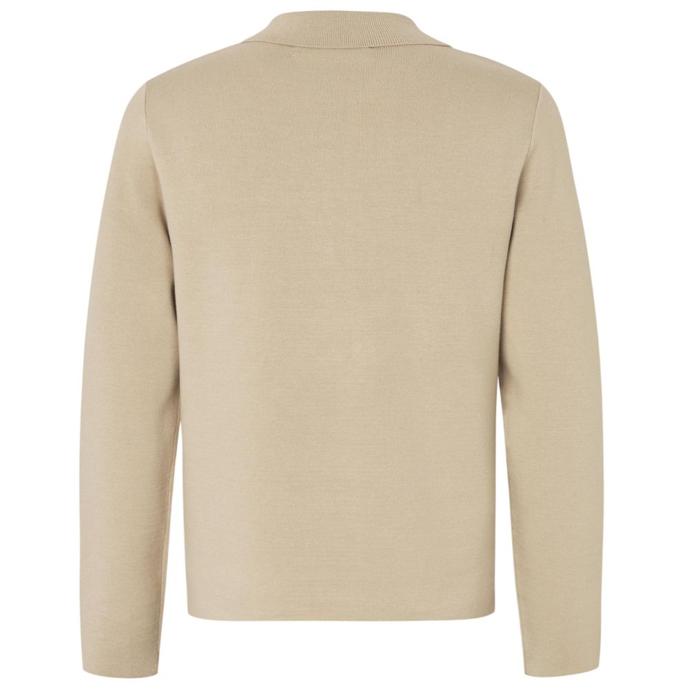 Samsøe Samsøe Samatt Half Zip Longsleeve Polo Beige