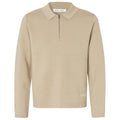 Samsøe Samsøe Samatt Half Zip Longsleeve Polo Beige