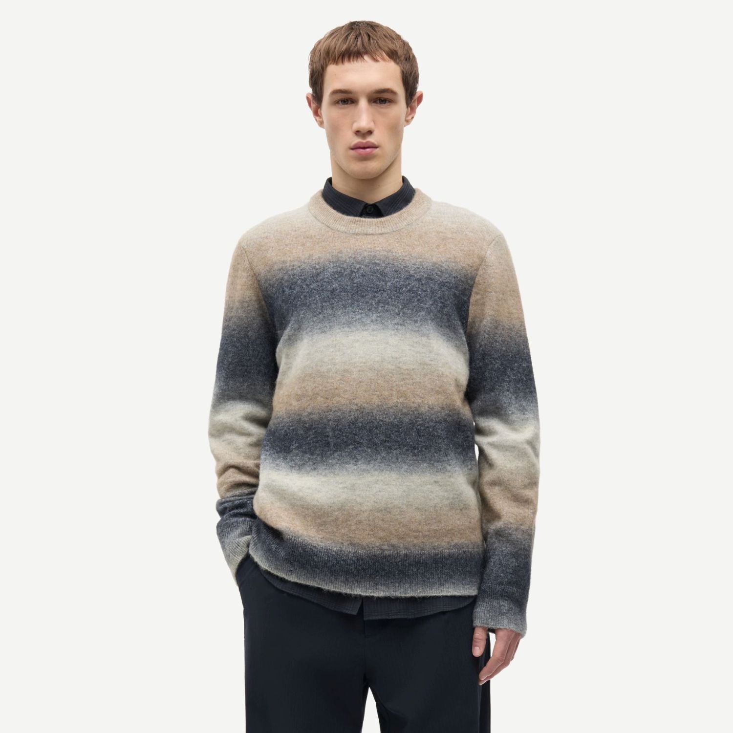 Samsøe Samsøe Aiden Sweater Navy/Beige