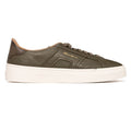 Santoni Double Buckle Signature Sneaker Donker Groen