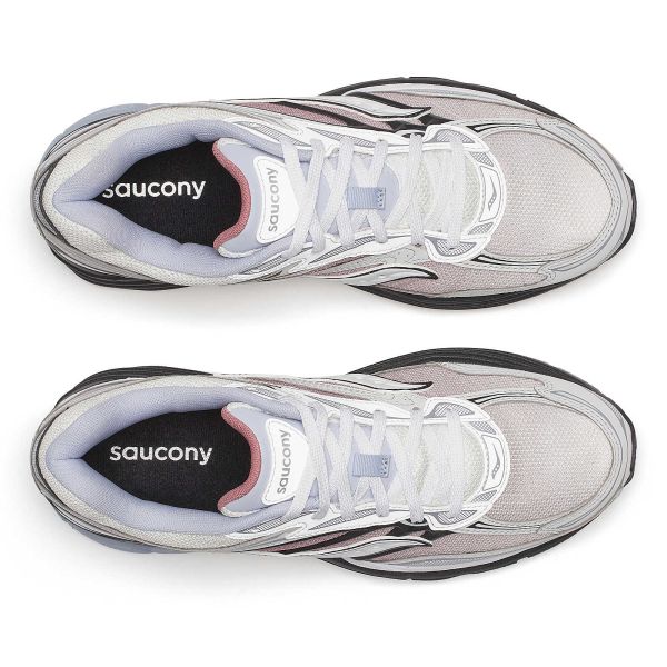 Saucony Progrid Omni 9 Fade Sneaker Off White/Rood