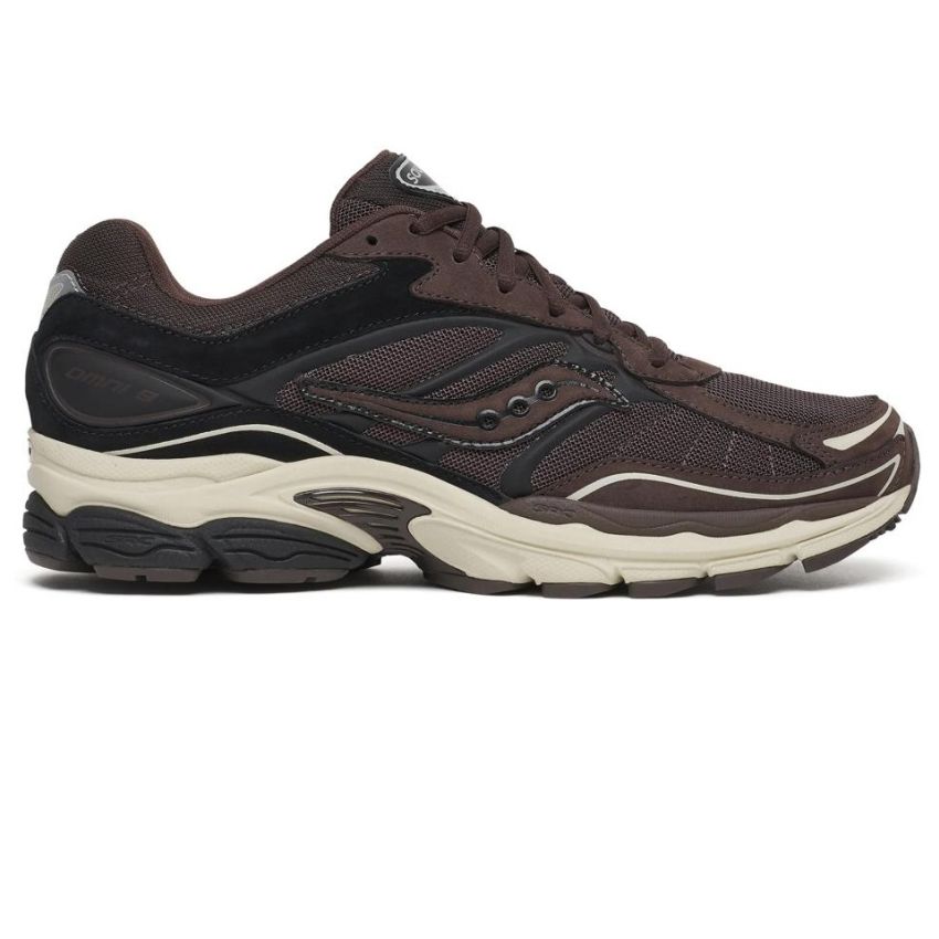 Saucony Progrid Omni 9 Suede Sneaker Bruin