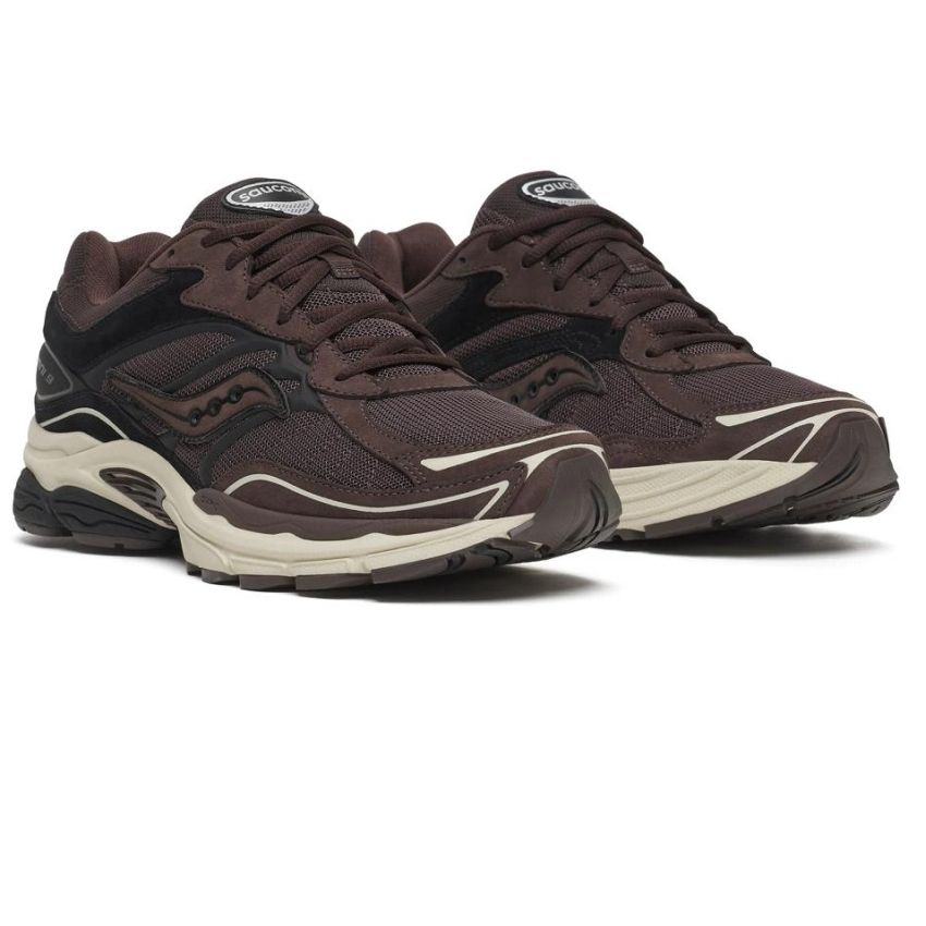 Saucony Progrid Omni 9 Suede Sneaker Bruin