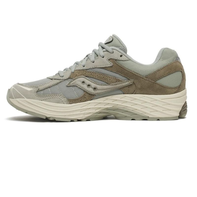 Saucony Progrid Omni 9 Suede Sneaker Grijs/Groen