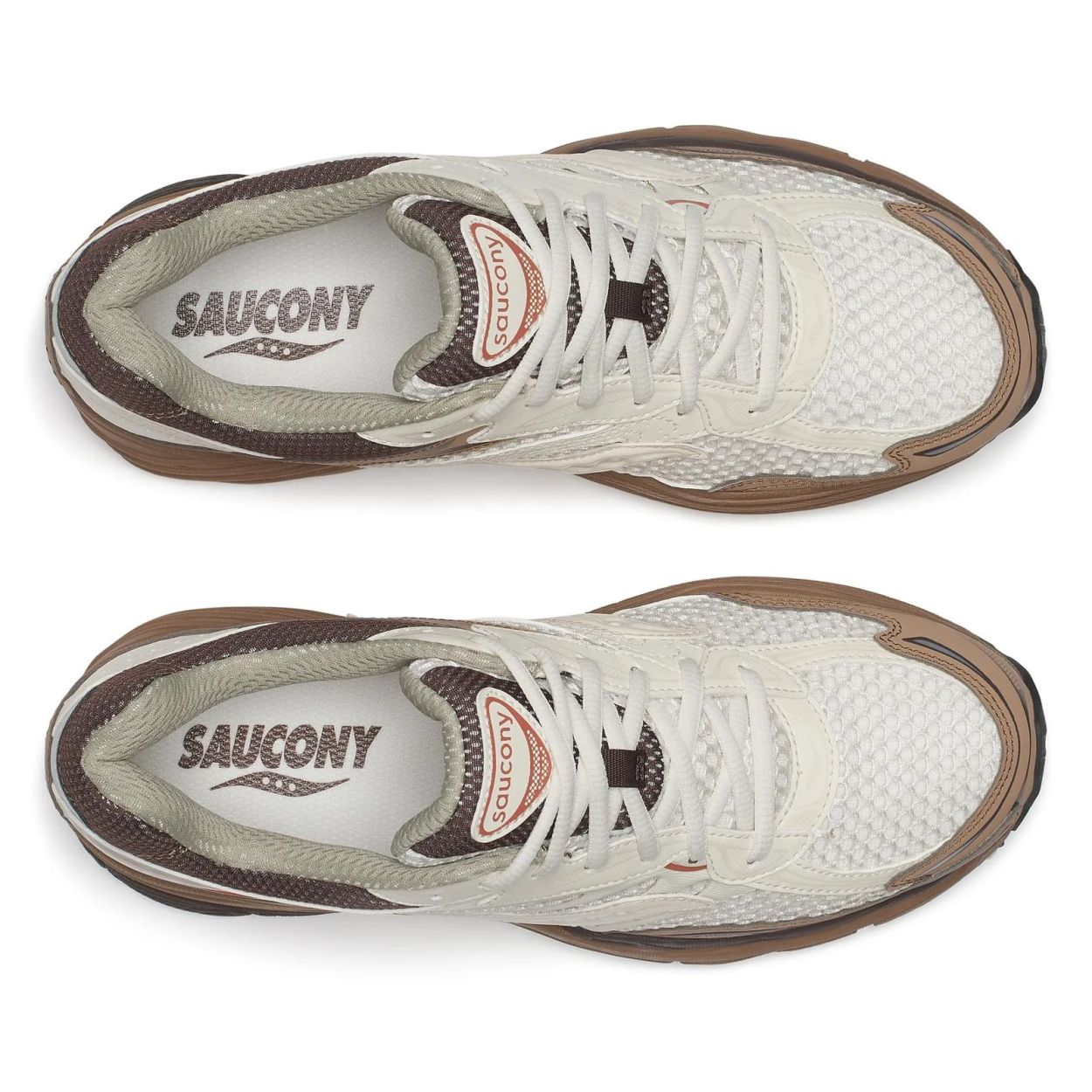 Saucony Progrid Omni 9 Sneaker Off White/Bruin