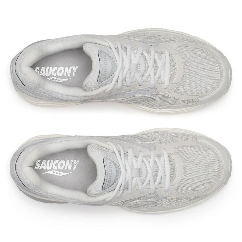 Saucony Progrid Omni 9 Suede Sneaker Off White