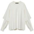 Seventh Raglan Layered Longsleeve T-shirt Off White