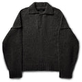 Seventh Wool Knit Polo Sweater Zwart