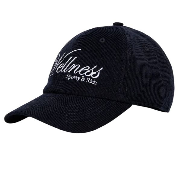 Sporty & Rich Soho Corduroy Cap Navy