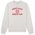 Sporty & Rich Varsity Crest Sweater Grijs
