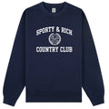 Sporty & Rich Varsity Crest Sweater Navy