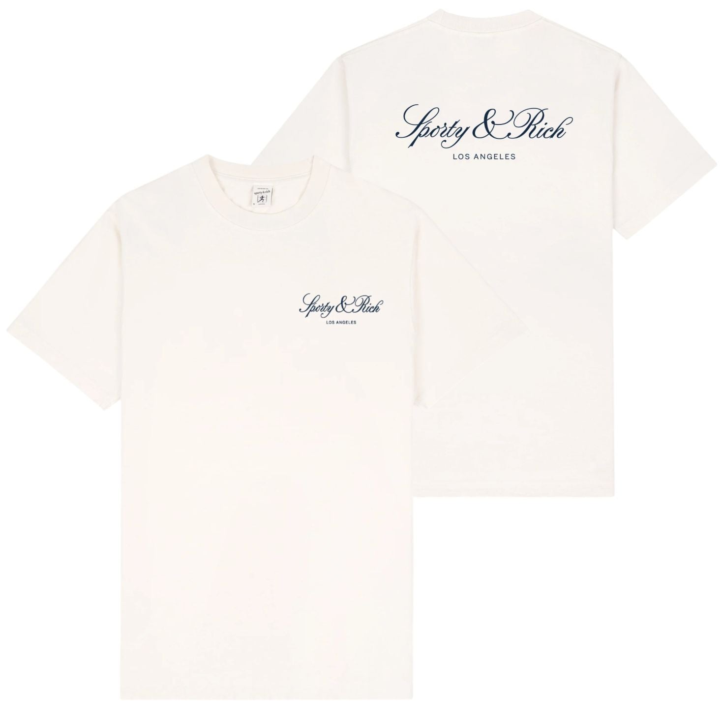 Sporty & Rich Vendome LA T-shirt Off White